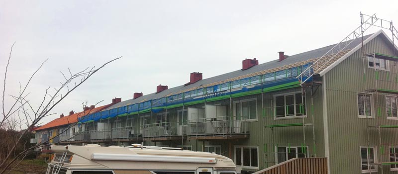 Takbyte i Göteborg - Munkebäck 01